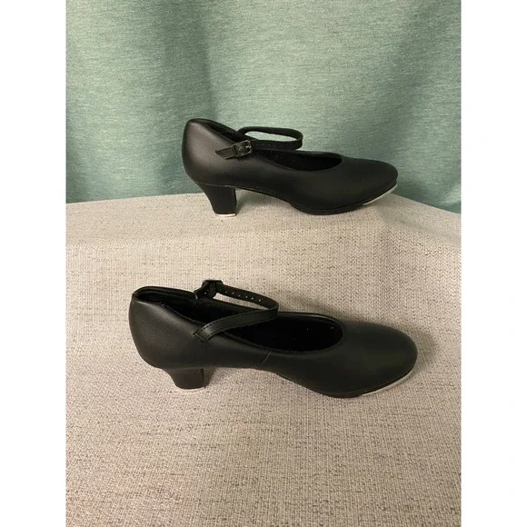 Theatricals T9800 Black Tap Shoes Mary Jane Character Heel Womens 7.5 M - Picture 5 of 9
